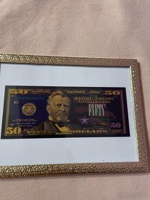 Zlatá bankovka 100 $ - 13