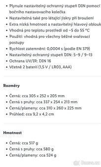 Svářecí kukla Parkside nová více typů - 13