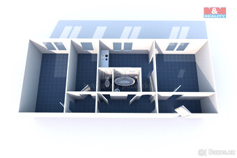 Pronájem bytu 3+1, 67 m², Jindřichův Hradec, ul. Kosmonautů - 13