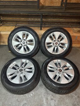 ALU Kola ŠKODA 5x112 R16 ALASIA Zimní Pneu 205/60/16 - 13