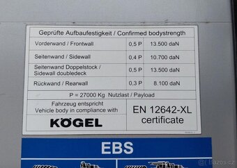Prodám Kögel SN 24 Mulda tříosý - 13