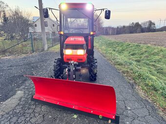 Malotraktor KUBOTA GL23 vyhřívaná kabina • radlice + sypač - 13