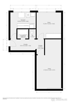 Pronájem bytu 2+1, Šrámkova, Lesná, 17000 Kč/měs, 60 m2 - 13