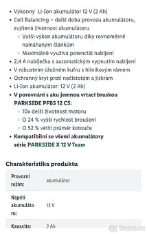 Jemná vrtací bruska peformance V12 - 13