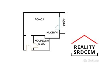 Pronájem bytu v os. vlast. o velikosti 1+kk/21 m2 + zasklená - 13