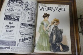 Wiener mode, starožitný módní časopis, svázaný ročník 1903 - 13