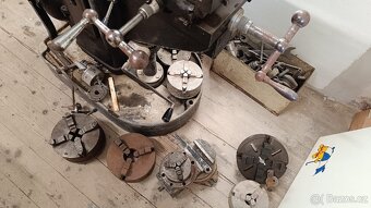 Historický soustruh kombinovaný s frézou. - 13