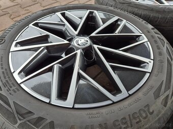 Alu kola Škoda 5x112 7x17 ET46 205/55r17 letní 5E3 601 025 - 13
