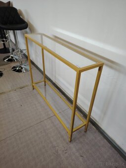 Nový konzolový zlatý stůl - 13