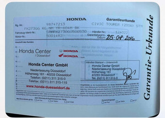 HONDA CIVIC TOURER 1.8VTEC 104KW 8/2016 SPORT - 13