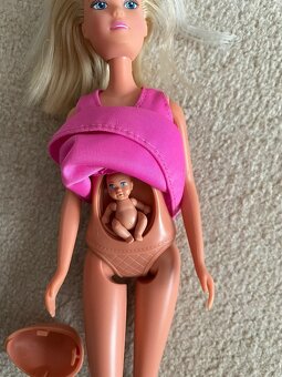 Dreveny dum pro panenky Barbie bohatá výbava, osvětlení - 13
