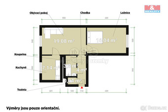 Prodej bytu 2+1, 51 m², Plzeň, ul. Brojova - 13