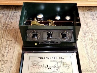Starožitné rádio Telefunken 32A, (T32A), 1930-1932, Německo - 13