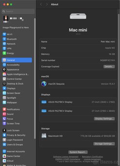 Mac mini m2 2023 (16 GB / 1 TB) v záruce + držák - 13