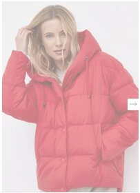 Bunda Vero Moda dámská, červená barva, zimní M - 13
