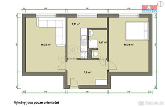 Prodej bytu 2+1, 56 m², Planá, ul. Fučíkova - 13