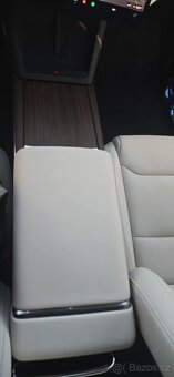 Tesla S, LR, 26 tis. km, tov. záruka, krémová kůže, yoke - 13