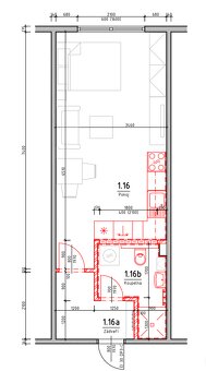 Pronájem bytu 1kk, 33 m2, Nové Město nad Metují - 13