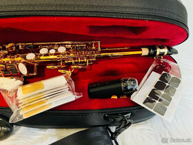 Predám nový B- soprán saxofón kópia-Henri Selmer, farba kráľ - 13