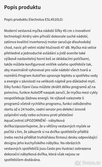 Elektrolux 45cm 5 programů Fuzzy Logic, plně integrovaná - 13