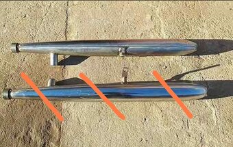 Originální nové a použité výfuky kolena Dněpr Ural K750 - 13
