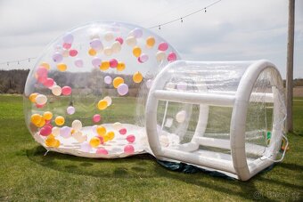 Skákací hrad, bublinkovač, gril na sele, bubble house - 13