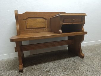 Rustikální botník / lavice, nábytek z masívu - 13