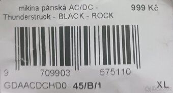 MIKINA AC/DC (vel.XL) - Nabízím novou mikinu slavné skupiny. - 13
