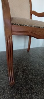 Jídelní set, stůl, židle, křesla, rustikální nábytek masív - 13