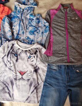 NÁDHERNÉ OBLEČENÍ, KVALITNÍ BAVLNA, VEL 134-140, PC VYSOKÁ - 13