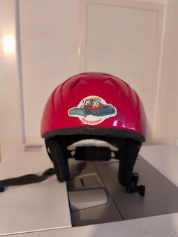 dětské sjezdové lyže + lyžáky + helma - 13