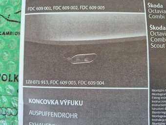Škoda Octavia II šroubovaná koncovka výfuku - 13