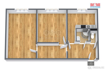Prodej bytu 2+1, 55 m², Nejdek, ul. Okružní - 13