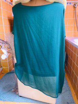 # tunikaXL# spolecenska#halenka #tehotenska# zelena#asymetri - 13