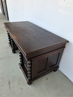 Unikátní viktoriánský psací stůl GREEN MAN - 13