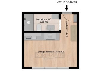 Prodej bytu 1+kk, 20 m2, Pekárenská ul. - České Budějovice 3 - 13