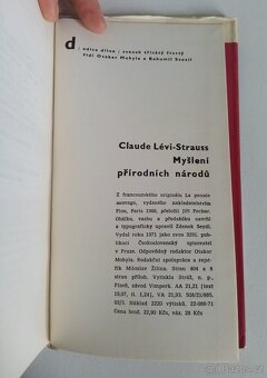 Myšlení přírodních národů, Claude Lévi-Strauss - 13