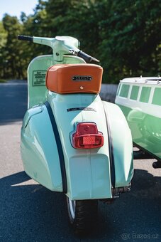 Veterán Piaggio Vespa Scooter VW sidecar (1973) - 13