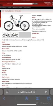 Elektrokolo Haibike odpružní Fox - 13