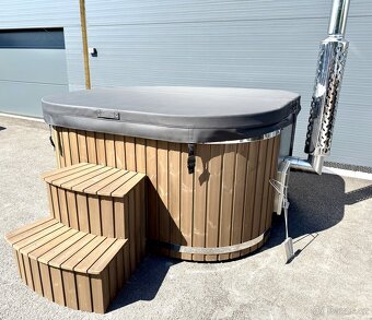 Koupací sud Marble čtverec, mramor modrá - 13