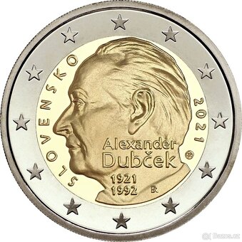 2 euro Slovensko pamětní mince 2009 - 2021 UNC, cena za 1 ks - 13
