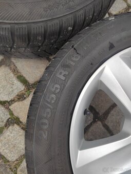 Prodám orig alu 16 škoda Superb 5x112 ET 37 zimní pneu - 13