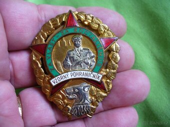 CSR-vojensky velky odznak VZORNY POHRANICNIK-60.-ta leta - 13