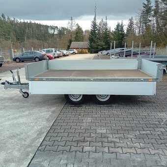 2700Kg 3-stran - hydralická sklopka 3,30m x1,76 ,ALU bočnice - 13