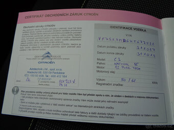 CITROEN C3 1.2i KOUPEMO ČR,1.MAJITEL,SERVISKA,NEHAVAROVÁNO - 13