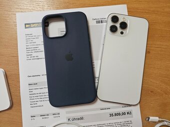 iPhone 13 Pro Max 256Gb Silver s bohatým příslušenstvím TOP - 13