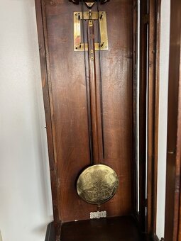 Třízávažové hodiny vídeňské baroko Gustav Becker. - 13