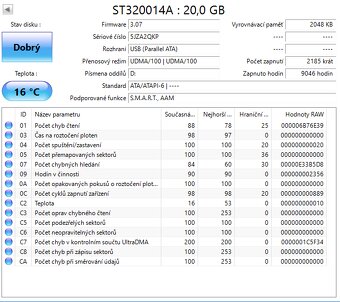 PATA hard disky, HDD 3,5", odzkoušené, cena od 89,- kus - 13