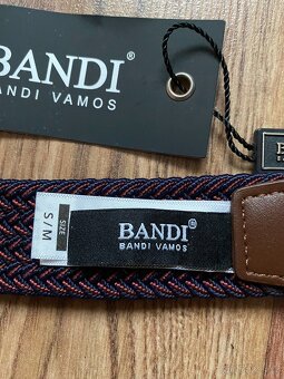 Nový pánský pružný opasek Bandi - S/M - tmavě vínový - 13