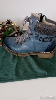 Modré  Riker dámské s kožíškem - 13